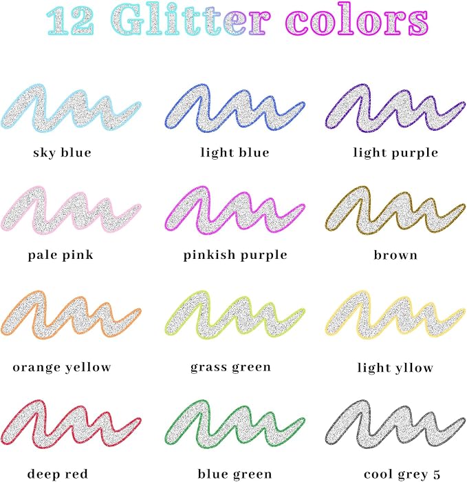 Artecho 12 Colors Self-Outline Metallic Markers | Professional Double Line, Shimmer Pens, Calligraphy, Illustration & Artist-Grade DIY Crafts