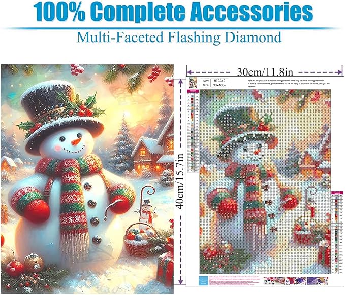 Lophomie Christmas Diamond Art Kits for Adults, 5D Diamond Painting Kits