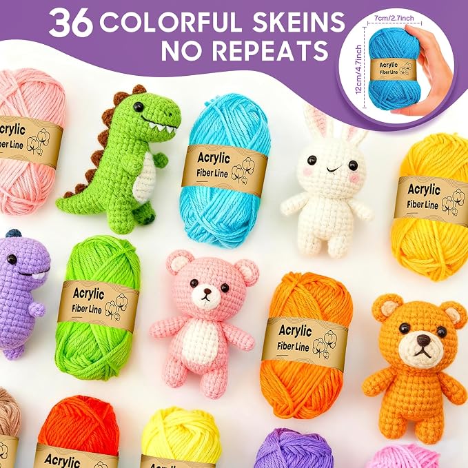 90Pc Portable Crochet Kit Suitable for Beginners & Professionals - Milky