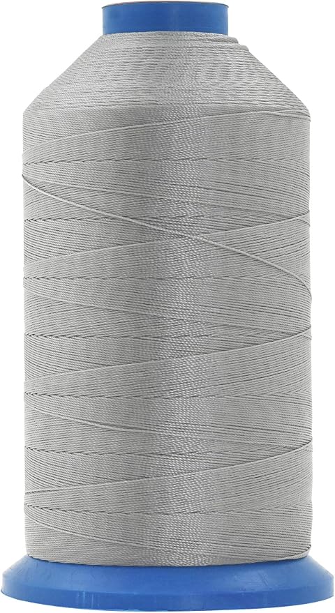 Mandala Crafts Size 207 630D T210 Gray Bonded Nylon Thread, 800 YDs