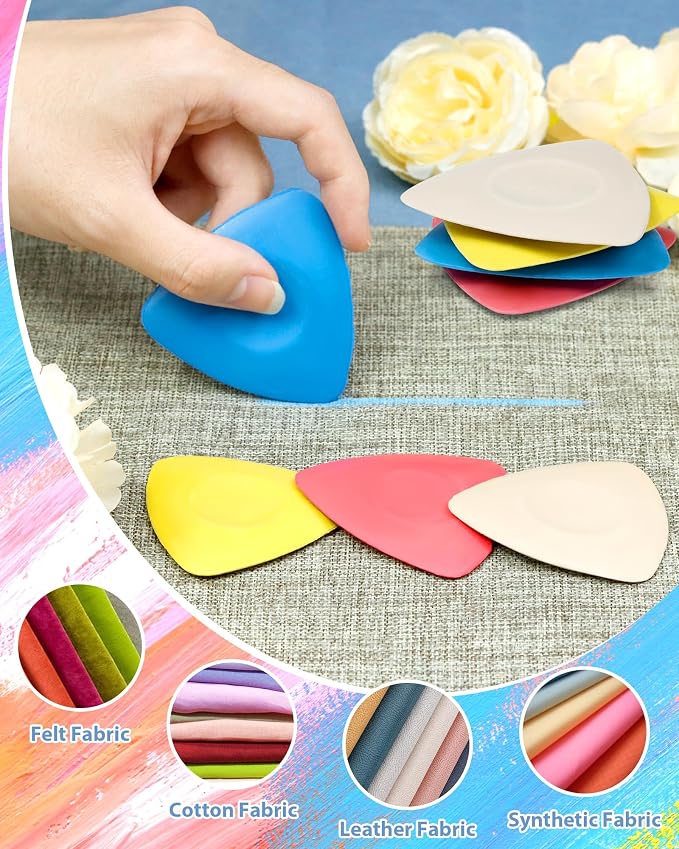 FIVEIZERO 8Pcs Tailors Chalk, Triangle Sewing Chalk for Fabric, Fabric Markers for Quilting, Tailoring and DIY Crafts