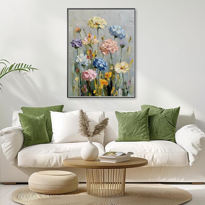 Flowers Diamond Art Kits for Adults,Hydrangea Diamond Painting Wall Decor