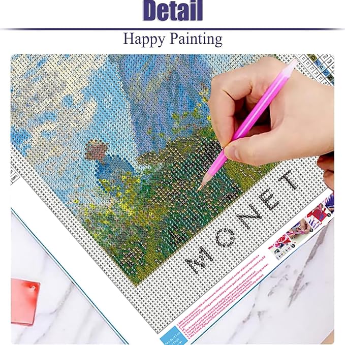 9 Pack Monet Diamond Art Kits for Adults Diamond Painting Kit for Beginner