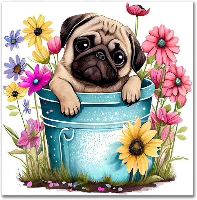 Benjenes Dog Diamond Art Kits for Adults, Diamond Painting Kits