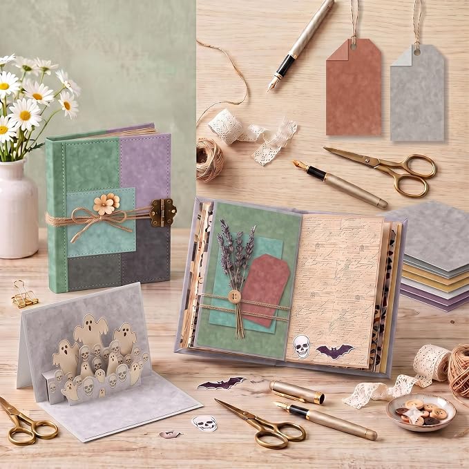12×12 Boho Scrapbook Paper Vintage Flower Pattern Paper Pad,24 Sheets Double-Sided Bobo Floral Scrapbooking CardStock Papers Pad for Holiday Cardmaking DIY Origami Papers.