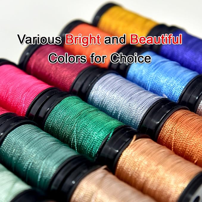 30 Yards Heavy Duty Extra Strong Upholstery Nylon Sewing Thread for Machine, Home, Hand, Craft, and Denim Leather，Color：Pink
