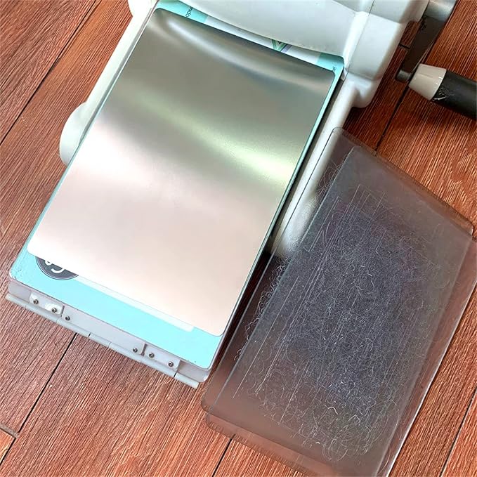 Briartw 3 PCS Stainless Metal Adapter Plate Cutting Machine Metal Shim Mat Pad for Thin Wafer Dies Increases Cutting Capability Scrapbooking Die-Cutting Metal Plate Adaptor 6x8.5 Inch Shims