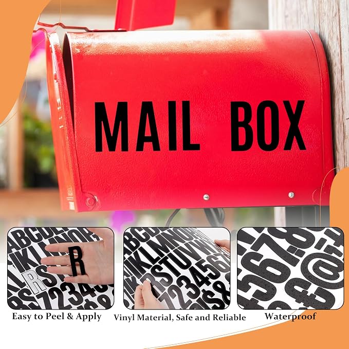 Letter Stickers 30 Sheets 1500 PCS Large 2 Inch Alphabet Stickers, Black