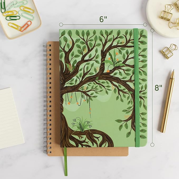 Rileys Tree of Life, 8" x 6", Blank Journal 240 Pages, Ivory Paper, Blank Notebook for Men and Women, Unlined Journal, Drawing Notebook, Great Gift for Creatives (Unlined Notebook)