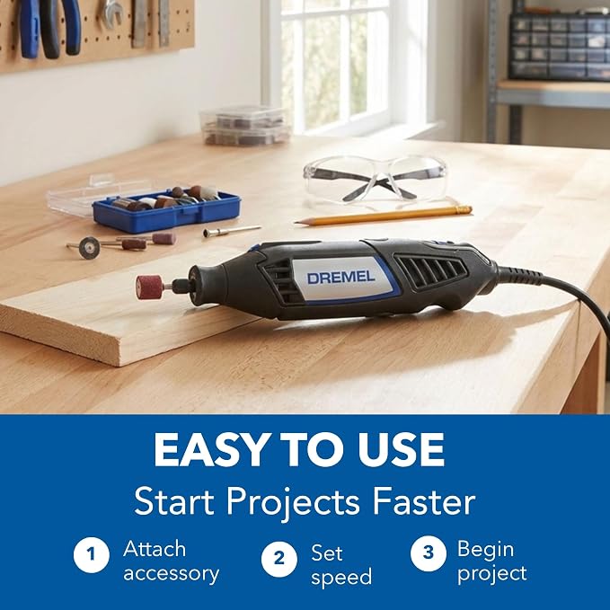 Dremel 4000-2/32 Rotary Tool Kit - Engraver, Polisher, and Sander - Ideal for Cutting, Detail Sanding, Engraving, Wood Carving, and Polishing - 2 Attachments & 32 Accessories
