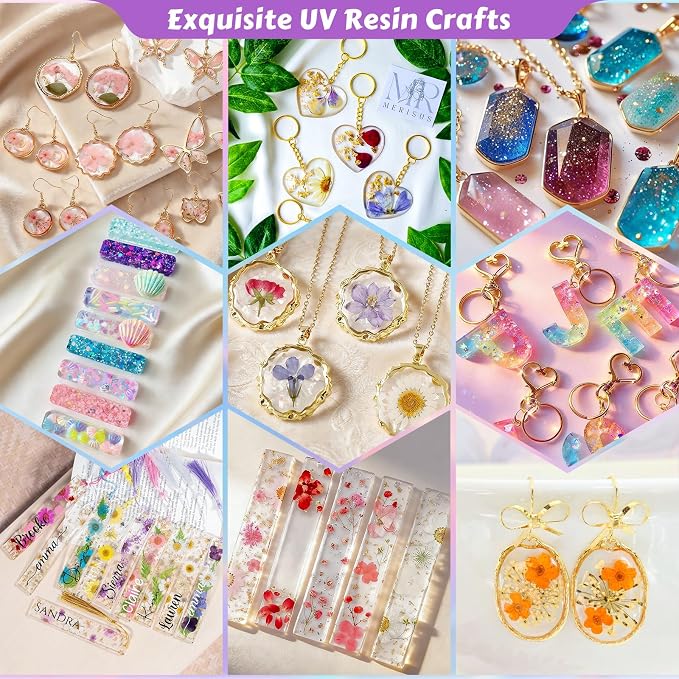 Bond Craftor UV Resin Kit 300g, Hard Type for Jewelry Making