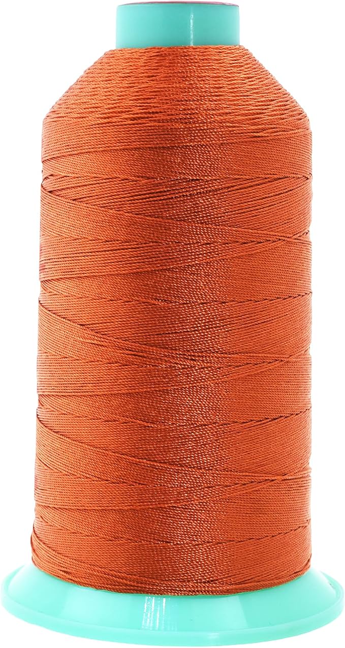 Mandala Crafts Size 138 420D T135 Burnt Orange Bonded Nylon Thread 1250 YDs