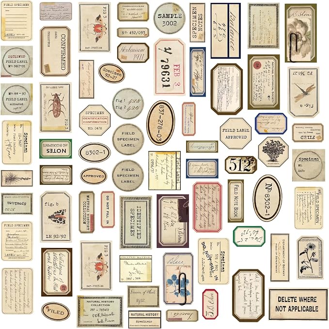 140 Pcs Vintage Aesthetic Stickers for Adults