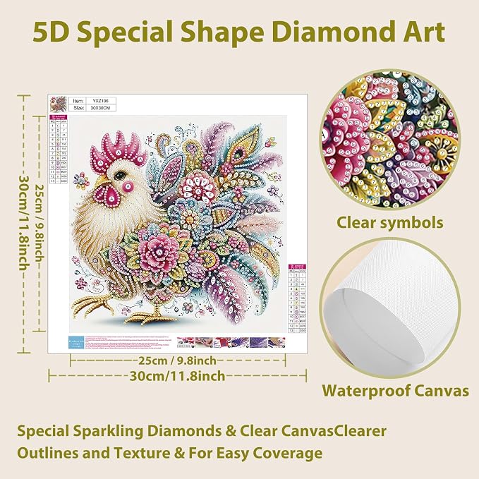 Special Shape Diamond Art Kits for Adults Beginners