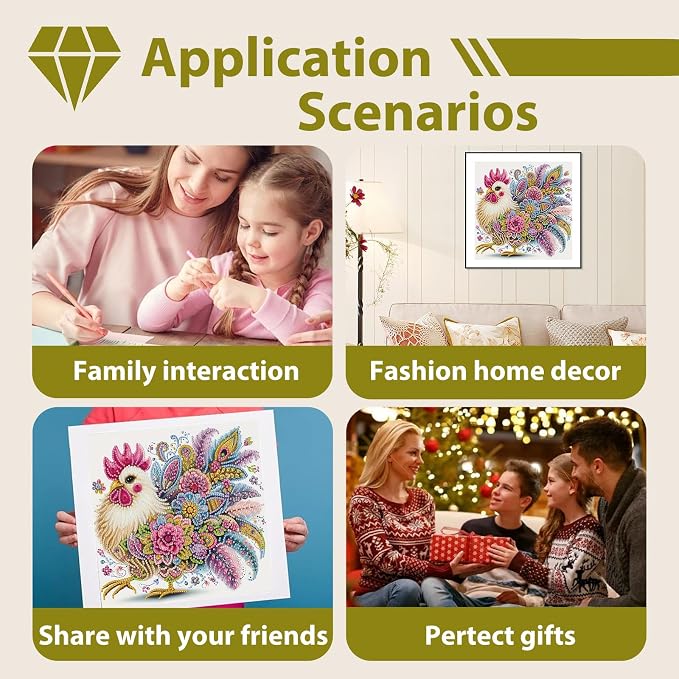 Special Shape Diamond Art Kits for Adults Beginners
