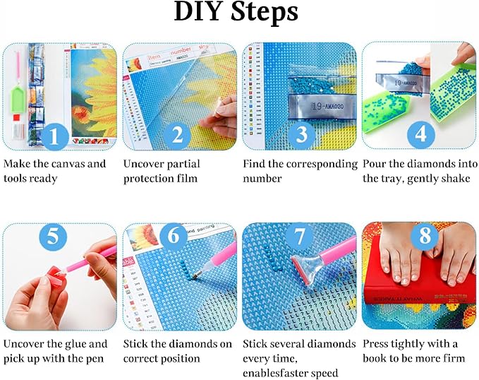 JAKI Diamond Art Painting Kits for Adults 12x16inch
