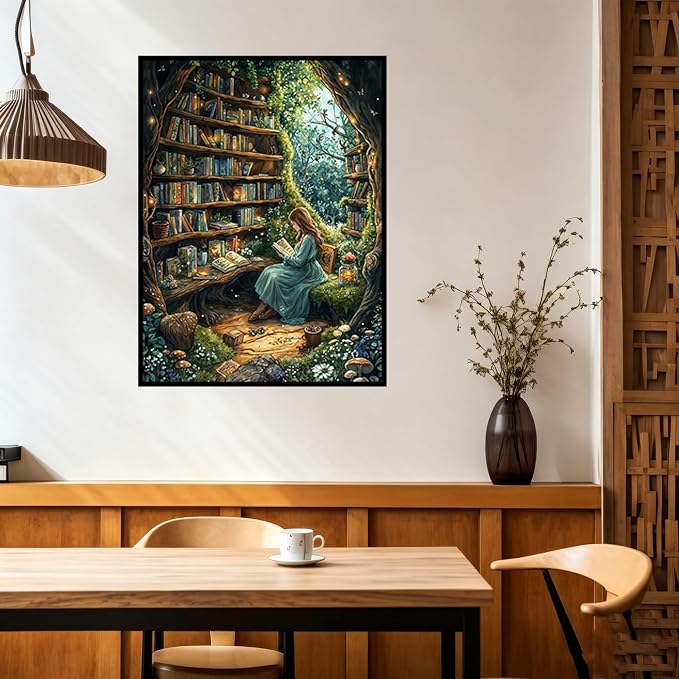 Benjenes Tree Book Diamond Art Kits for Adults, Diamond Painting Kits