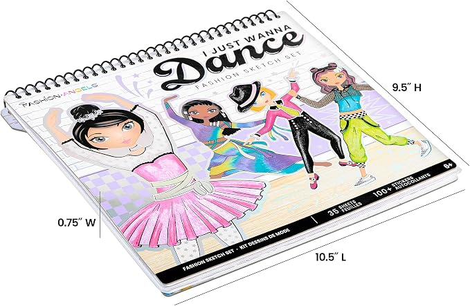 Fashion Angels I Just Wanna Dance Fashion Sketch Set