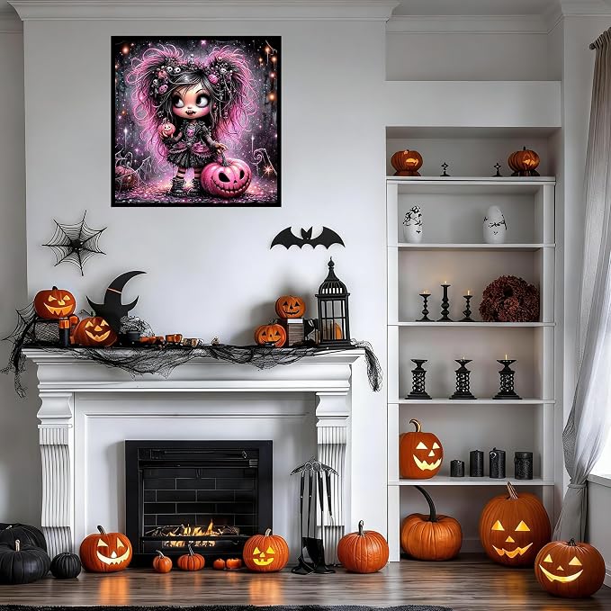 Lophomie Diamond Art Kits for Adults, 5D Halloween Diamond Painting Kits