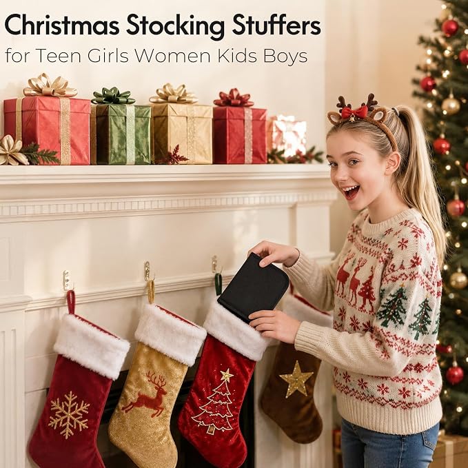 Coquimbo Sewing Kit for Adults, Christmas Stocking Stuffers for Teen Girls | Gifts for Mom, Dorm Room Essentials, Sewing Supplies, Needle and Thread Kit, Portable for Travel, Emergency, Beginner (Black)