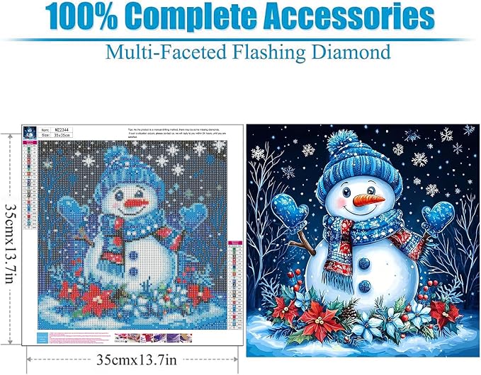 Lophomie Christmas Diamond Art Kits for Adults, 5D Diamond Painting Kits