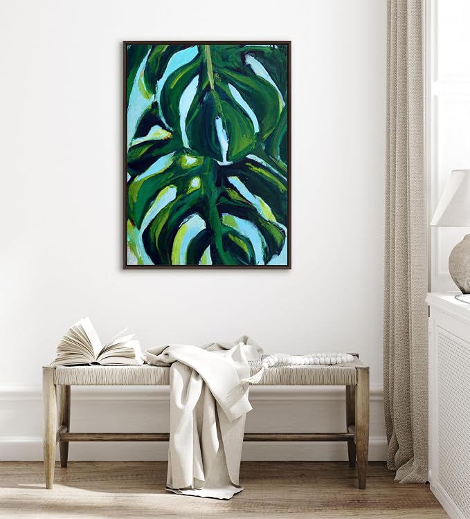 Kate and Laurel Sylvie Blank Framed Canvas Wall Art; 31.5x41.5 Brown; Vintage Modern Empty Canvas for Paint-Your-Own Art; Ready to Paint Premium Canvas Already Framed