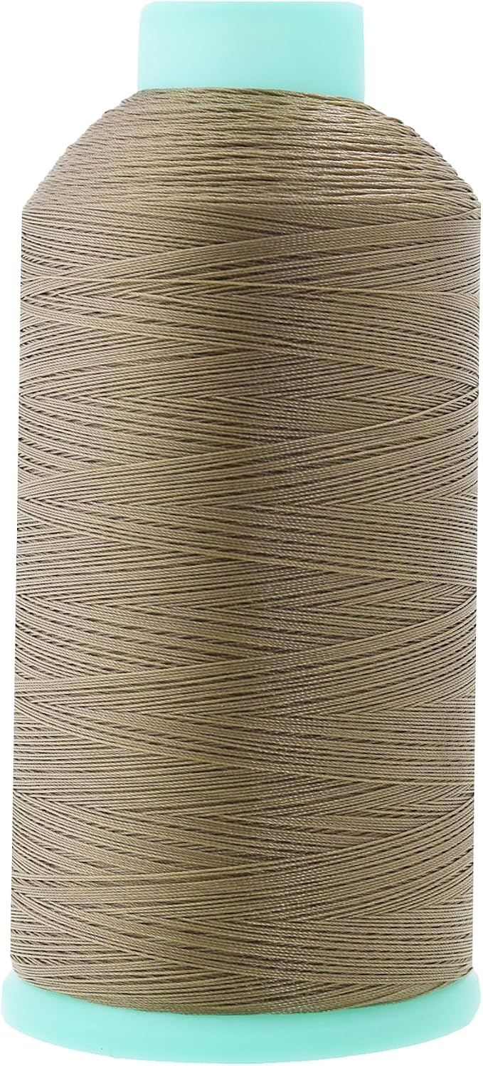 Mandala Crafts Size 46 210D T45 Dark Beige Bonded Nylon Thread, 2843 YDs