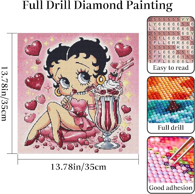 Diamond Art Painting Kits for Adults,5D Diamond Painting Kits 14x14inch