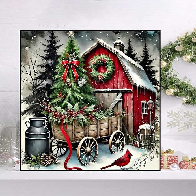 HHMATITS Christmas Diamond Art Kits for Adults 14X14IN