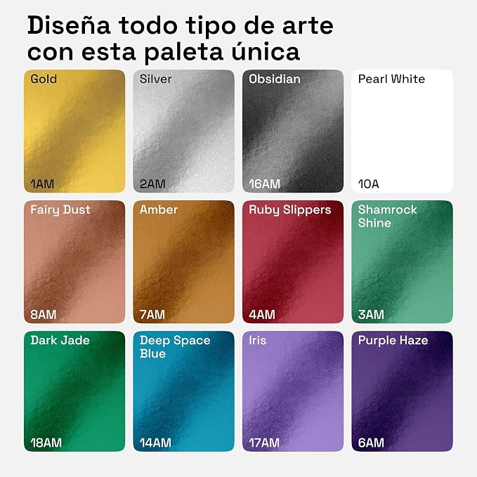 ARTISTRO 12 Metallic Paint Pens for Glass Marking - Medium Tip