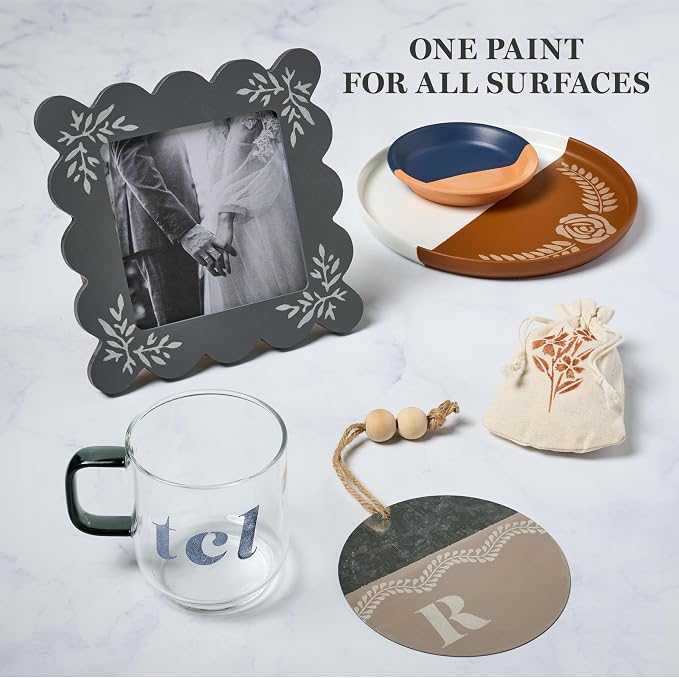 Martha Stewart, Multi-Surface Satin 12 pc Paint Set, Elevated Neutrals