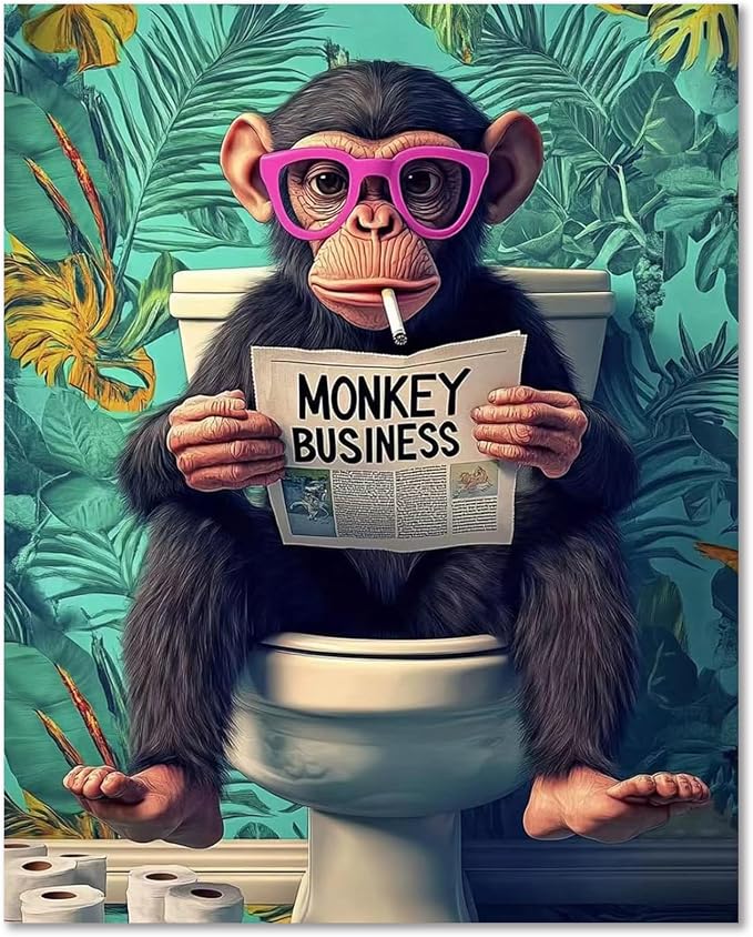 Paint by Numbers for Adults Monkey, Paint by Numbers Kit for Adults 16x20in