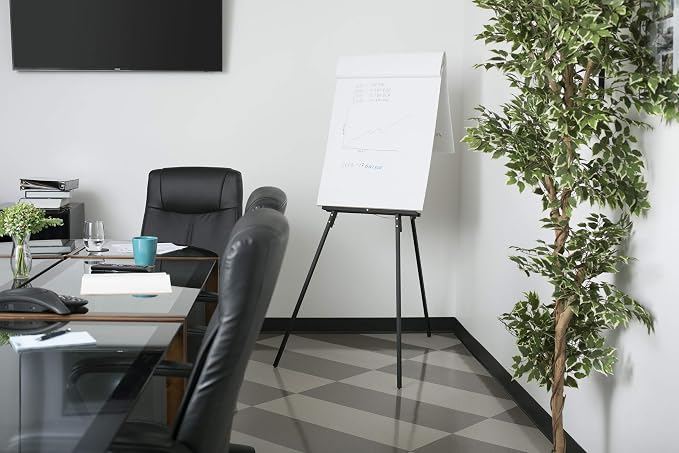 Studio Designs Art Studio Display Easel - Portable Wood Easel to Display Art Projects on Tabletops or Floors - Adjustable Height for Different Surfaces and Projects, Black