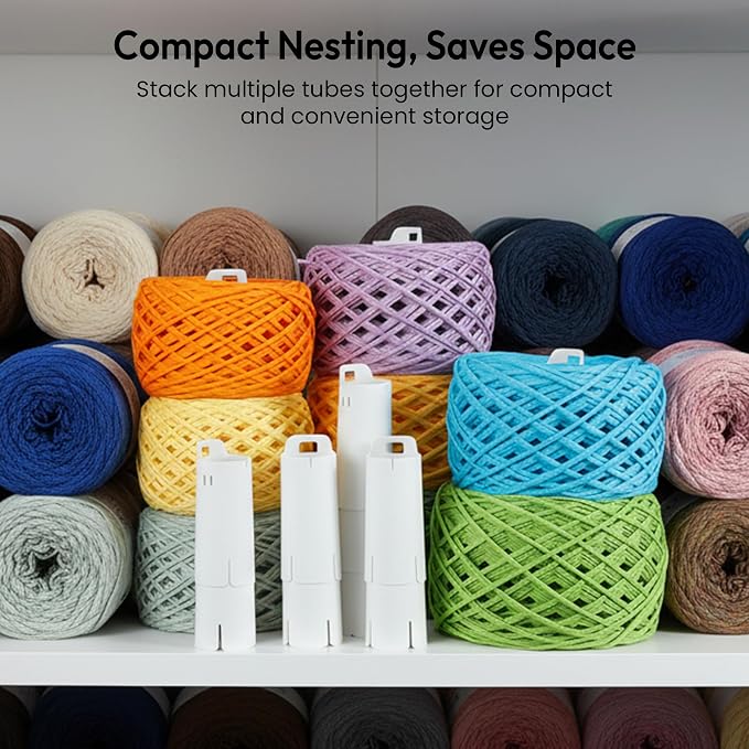 18pcs Yarn Ball Tube for Etcokei Electric Yarn Winder M1, Reusable | ABS Yarn Cake Tube for Neat Storage & Tangle-Free Knitting/Crocheting Accessories