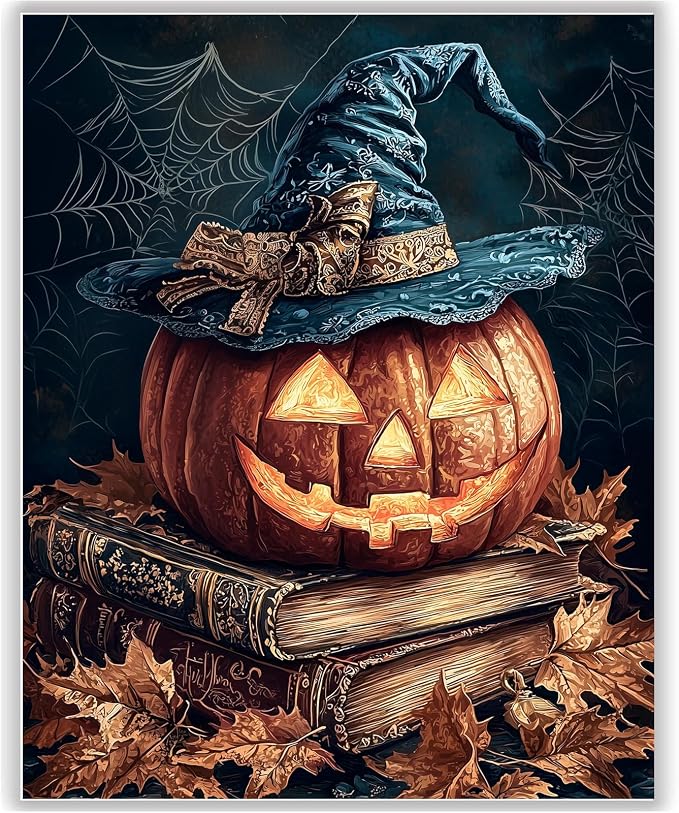 HITO Halloween Paint by Numbers Kit for Adults Pumpkin 16x20 Inch Frameless | Pumpkin Adult Paint by Number Kits on Canvas, DIY Acrylic Oil Easy Painting by Numbers for Home Wall Decor