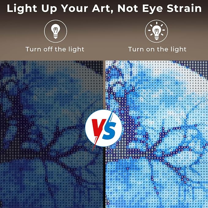 Rechargeable A3 Light Pad for Diamond Painting, Diamond Art Light Board