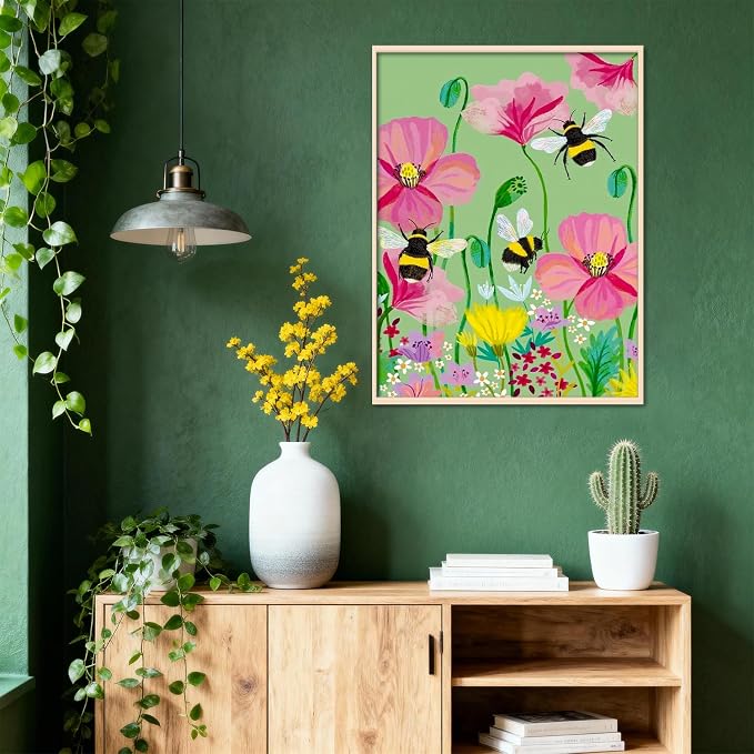 Amaieuin Flowers Diamond Painting for Adults,Flower Diamond Art Painting for Adults,5D Diamond Painting for Home Decor and Gifts 12x16in