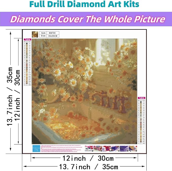 JYXSJYYD 5D Flower DIY Diamond Art Kits for Adults,Chrysanthemum Diamond Paintings Kits for Beginners,Paint by Diamonds Dot Full Drill Round Art Crafts,Home Wall Art Decor 13.8x13.8 inches