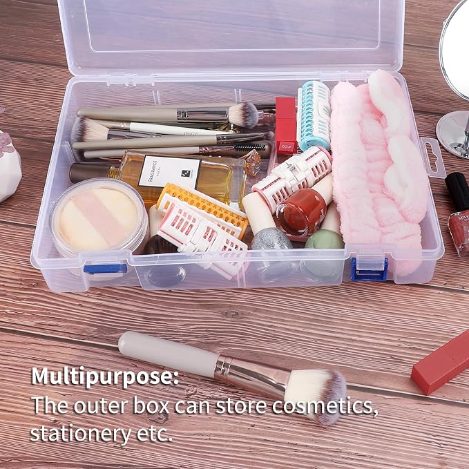 SGHUO Diamond Painting Storage Container 120 Slots Bead Organizer Box Tools