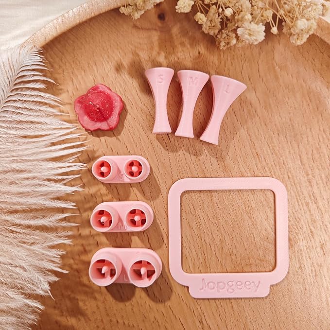 Stud Post Embedding Tool Set for Polymer Clay Earring, Polymer Clay Tools