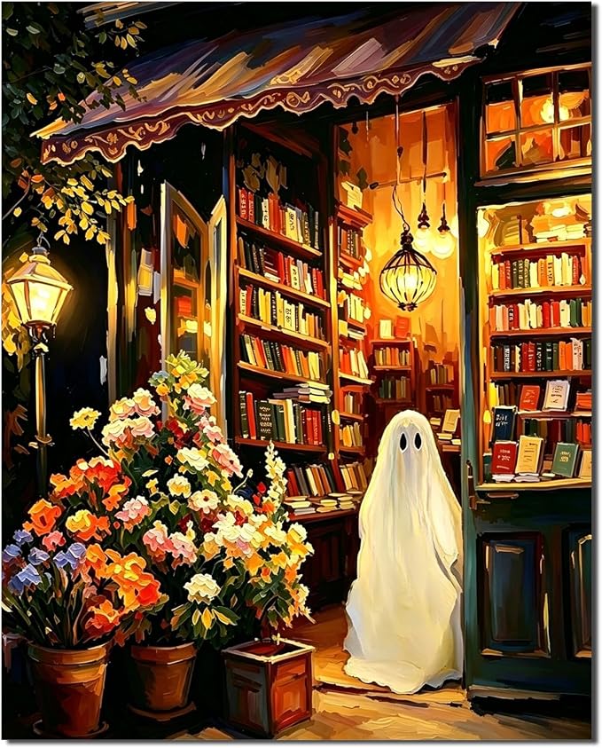YarnWhimsy Halloween Paint by Numbers Kit for Adults 16x20 inch