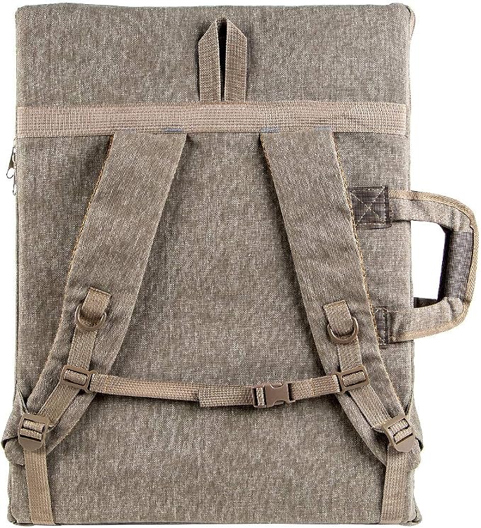 TRANSON Art Portfolio Case Artist Backpack Canvas Bag Large 26” x 19.5”
