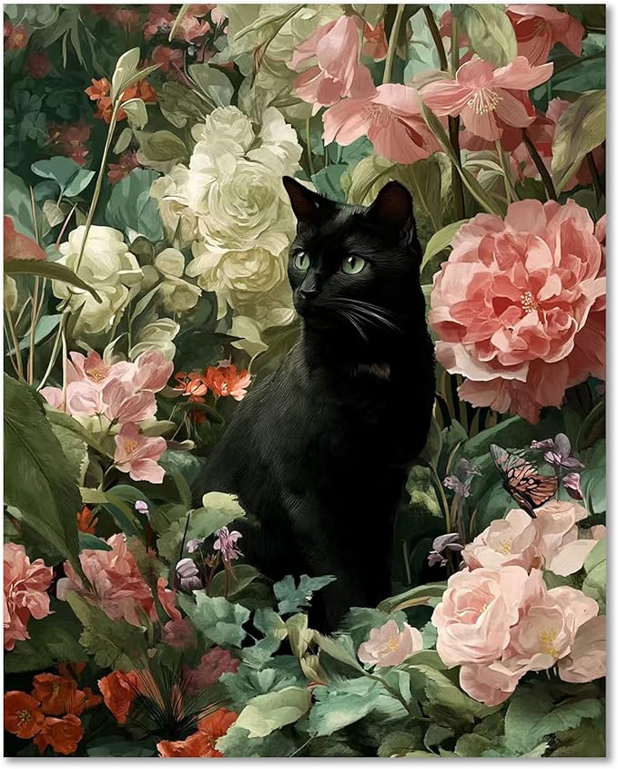 Cat Paint by Numbers Kit for Adults Beginners, Paint by Numbers 16x20 Inch