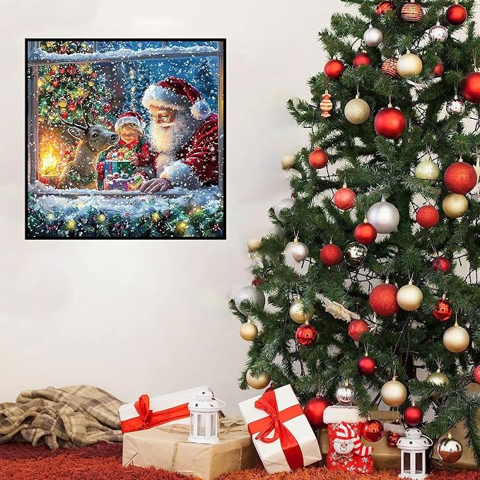 HHMATITS Christmas Diamond Art Kits for Adults 14X14IN