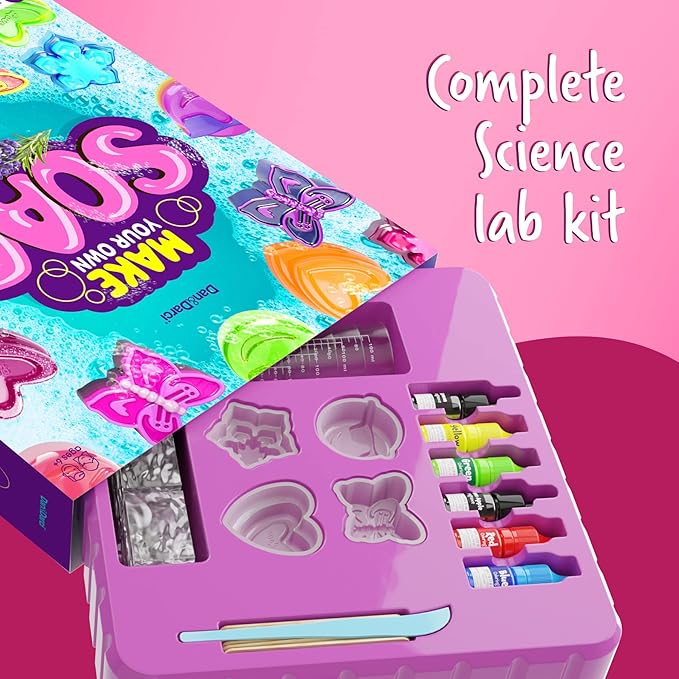 Soap Making Kit for Kids - Crafts Science Toys - Birthday Gifts for Kids | Gifts for Girls and Boys Age 6-12 Years Girl DIY Kits - Best Educational Craft Activity Gift for 6-12 Year Old Kid