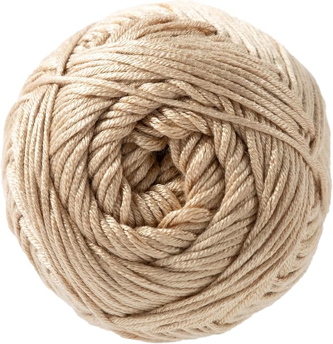 Loops & Threads Silky Soft Yarn - Yarn for Knitting, Crochet, Weaving, and Arts & Crafts - Brown, Bamboo, 3.5 oz