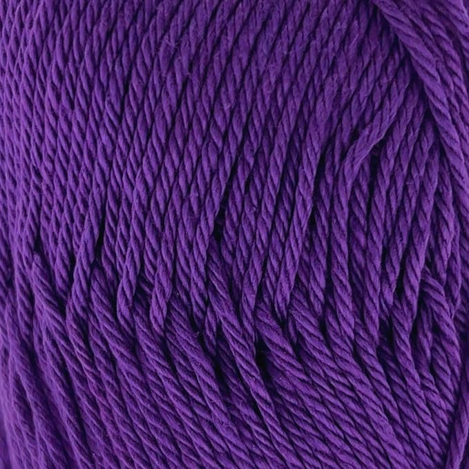 S Sensy Calinia - Mercerized Giza Cotton Amigurumi Yarn, Purple, 131 Yards