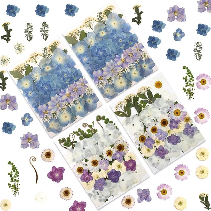 LUXEEASE 140P Hydrangea Dried Pressed Flowers