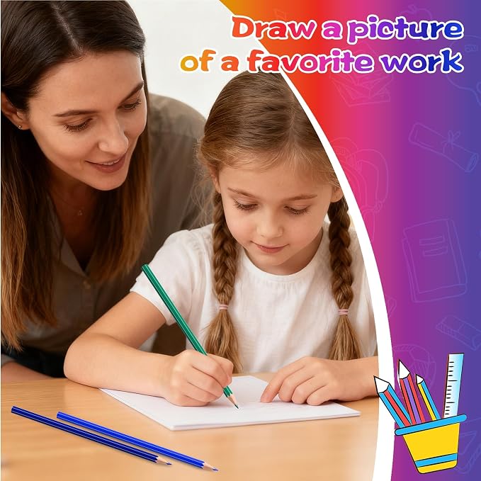 36 PCS Colored Pencils for Kids, Pre-sharpened Art Pencils Back to School Supplies Set, Drawing Sketching Pencils for Students, Teachers, Classroom