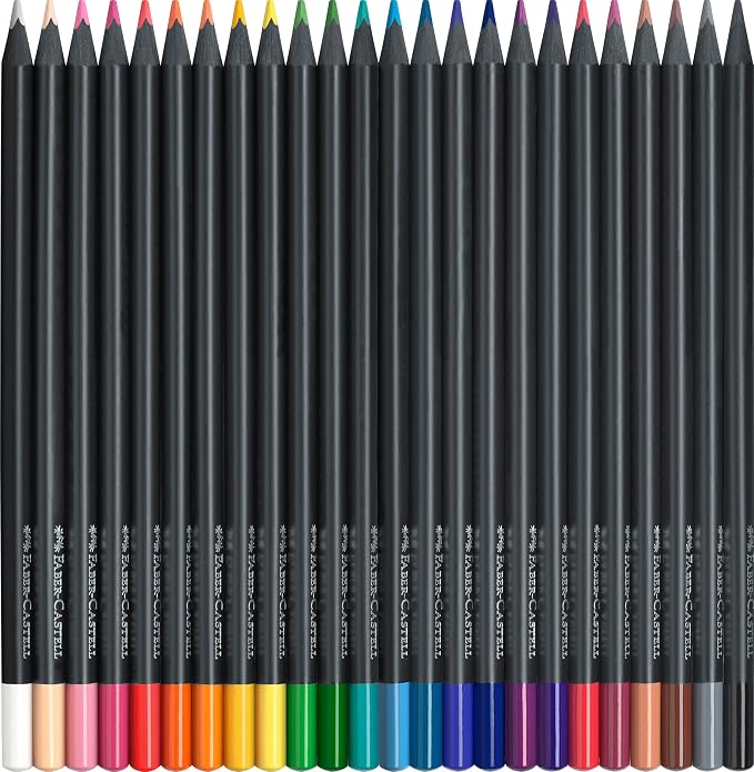 Faber-Castell Black Edition Colored Pencils, 1 Count (Pack of 24)